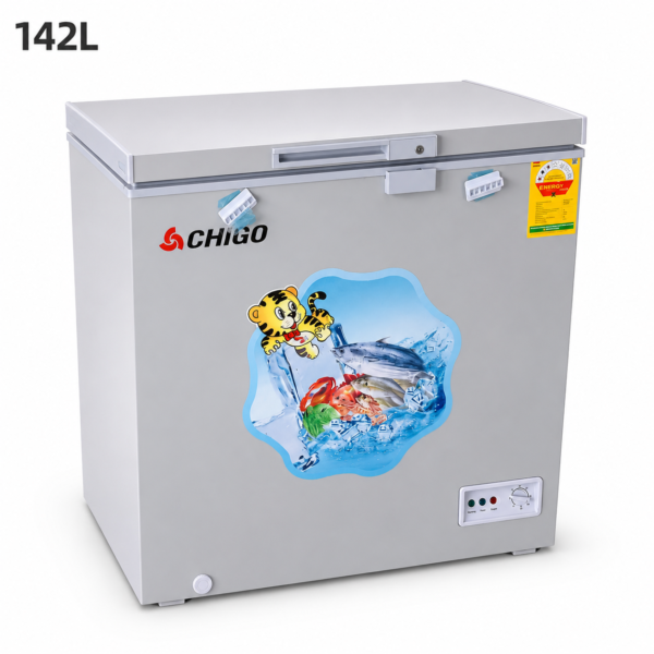 chigo chest freezer 142l