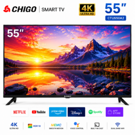 Chigo 4K Smart TV ( 50" 55" 65" ) - 55"