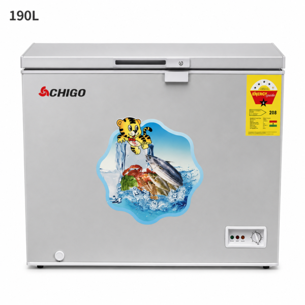 chigo chest freezer 190l