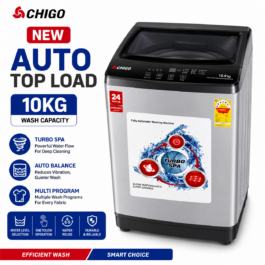 Chigo  Top Auto Load Washing Machine ( 8Kg 10Kg 14Kg ) - 10Kg