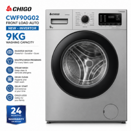 Chigo Front Full Auto washing Machine ( WM) - 9Kg INV