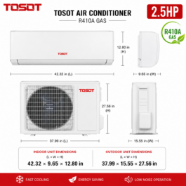 TOSOT Air Conditioners AC- R410 GAS - 2.5 HP