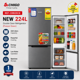 Chigo Refrigerators ( 99Ltr 128Ltr 176Ltr 183Ltr 224Ltr 248Ltr ) - 224L