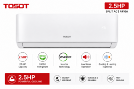 Tosot Air Conditioners - SPLIT AC - R410 INVERTER - 2.5HP