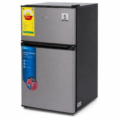 Midea graphite top-freezer refrigerator.