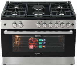 Sigma 60X90cm 5 Burner-Gas Black Standing Cooker
