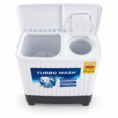 White Unitek Twin-Tub Washer, Lids