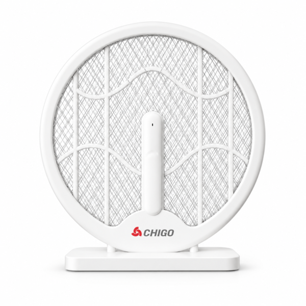 CHIGO mosquito swatter on white stand CHIGO mosquito swatter on white stand